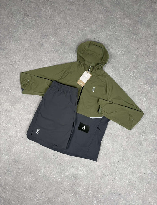 ON RUNNING CORE JACKET SET - GREEN